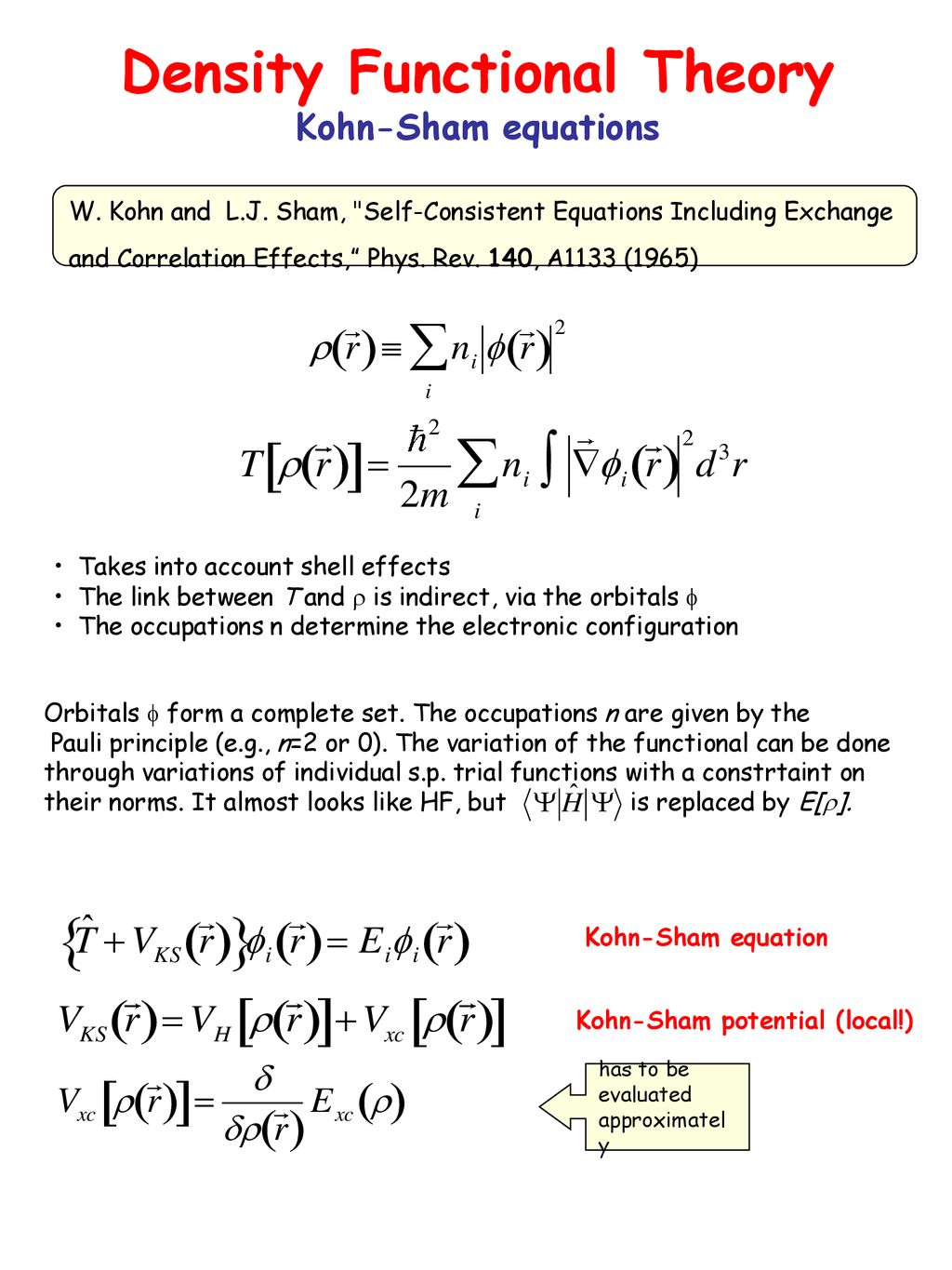 Exchange Correlation Functional In Dft Exchange Correlation Functional In Dft
