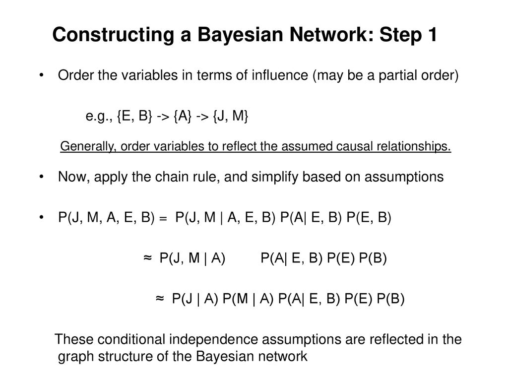 Bayesian Networks Read R N Ch 13 6 Ppt Download