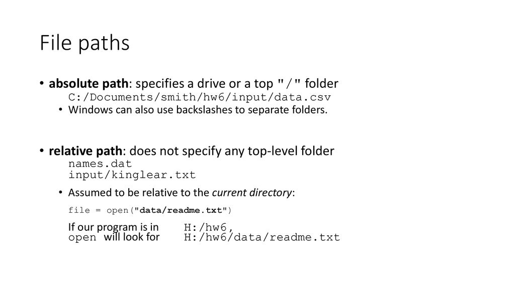 Csc 110 autumn 2016 lecture 16 file input ppt download