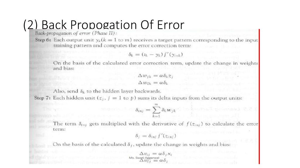 BACKPROPOGATION OF NETWORKS - ppt download