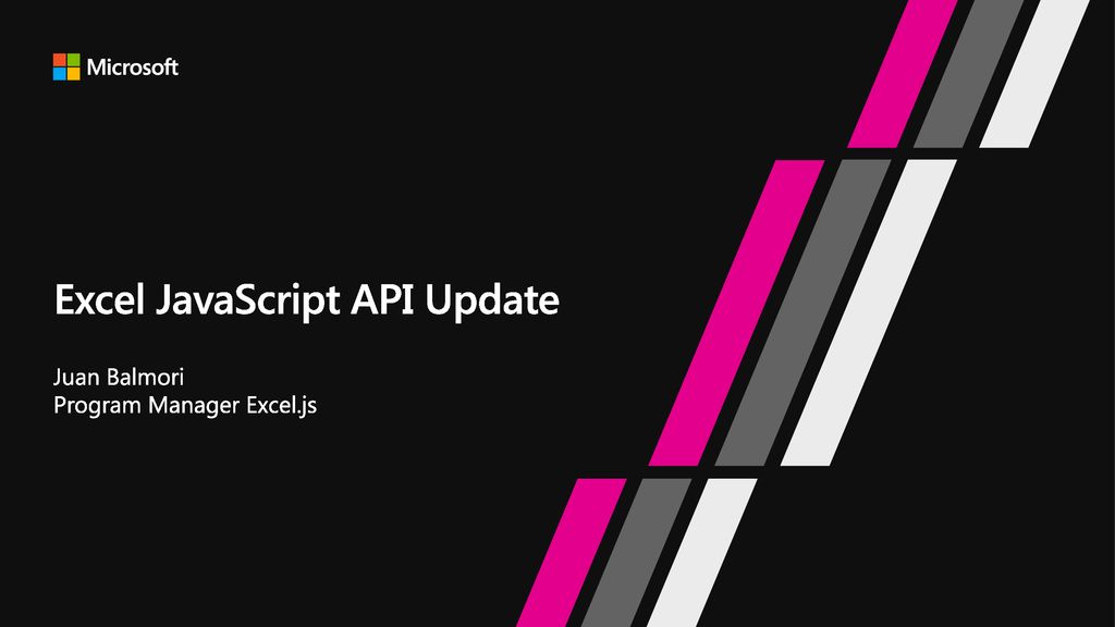 Excel JavaScript API Update - ppt download