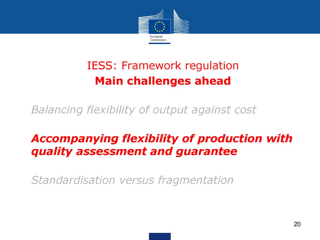 IESS: Framework regulation