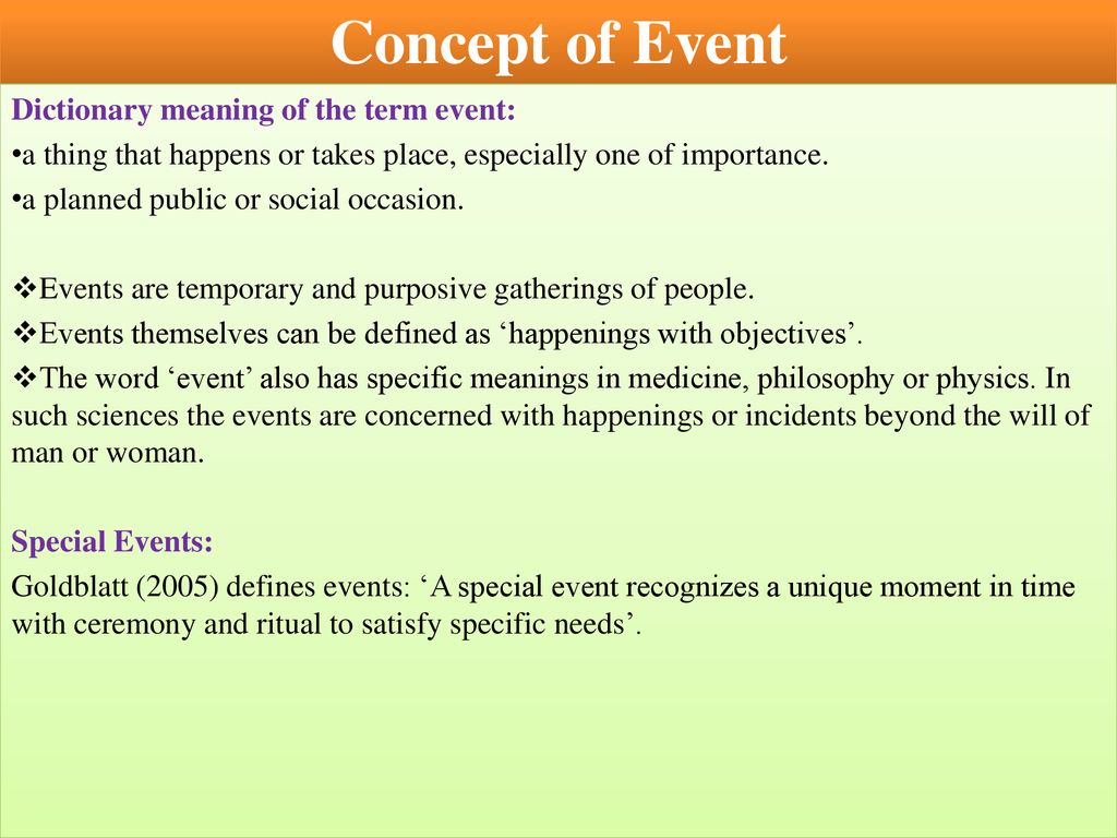 Introduction To Event Management Ppt Download