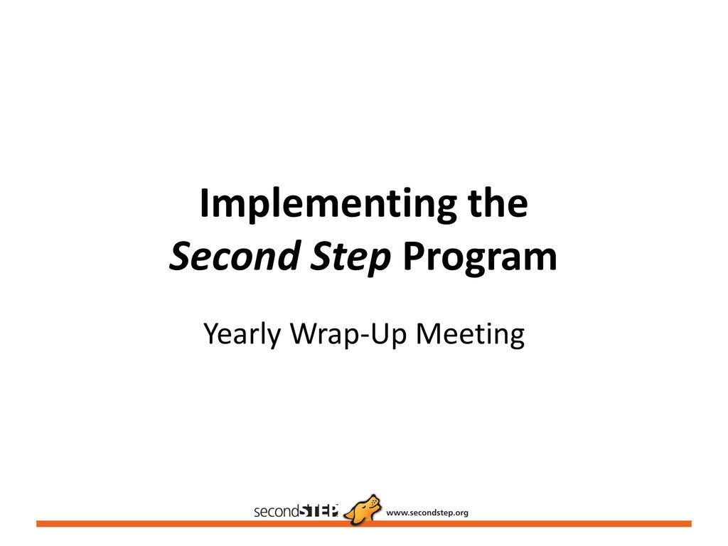 Implementing the second step program ppt download