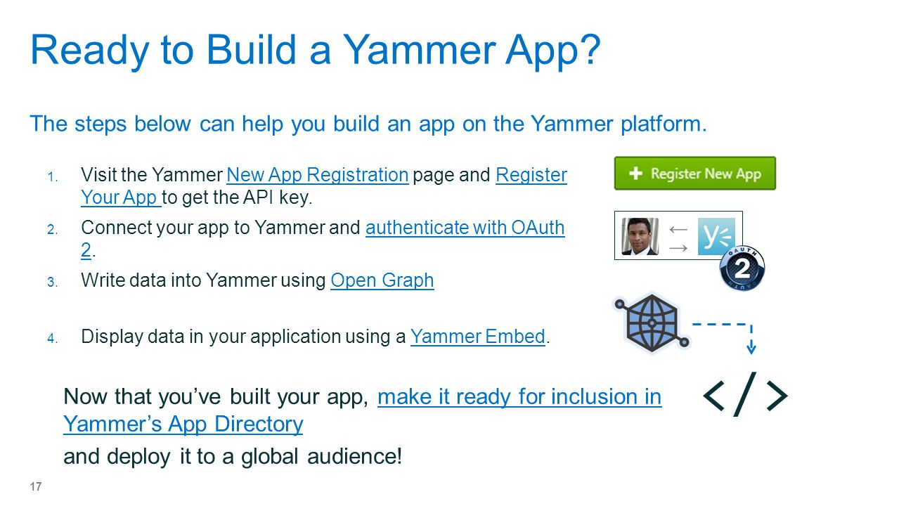 Ready to Build a Yammer App