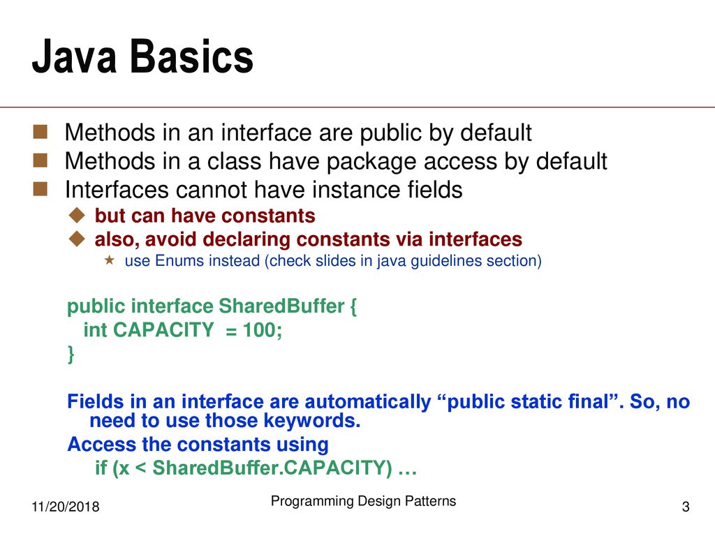 Programming Design Patterns - ppt download