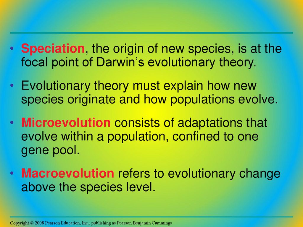 Chapter 24 origin of species ppt download