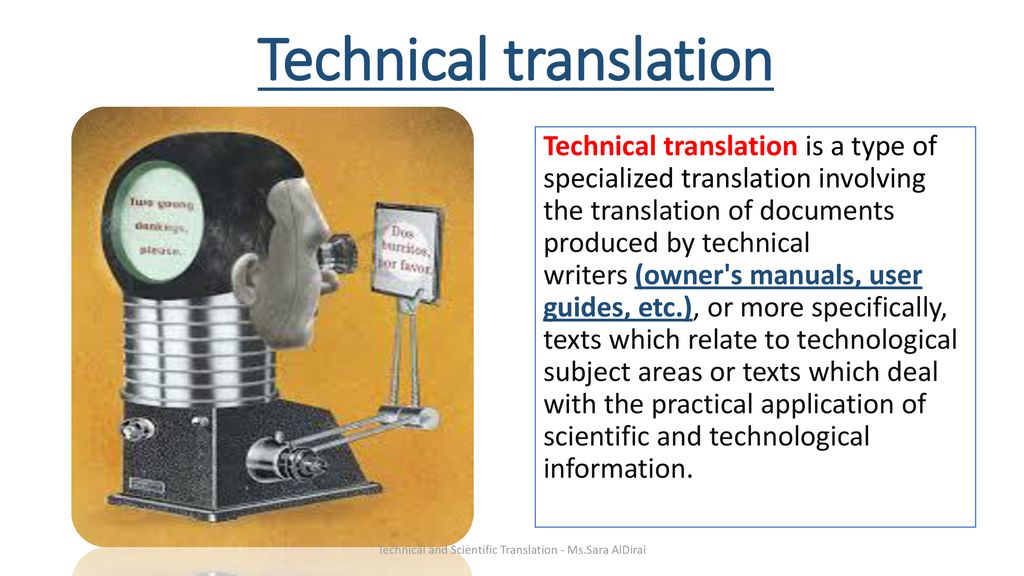 Technical translation