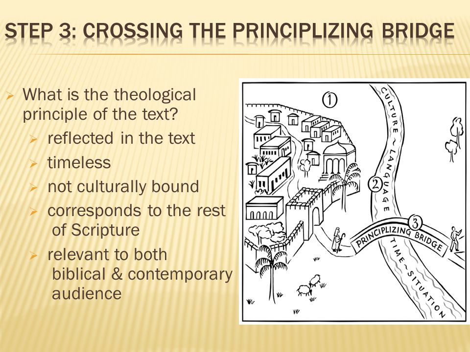 Step 3: Crossing the principlizing Bridge