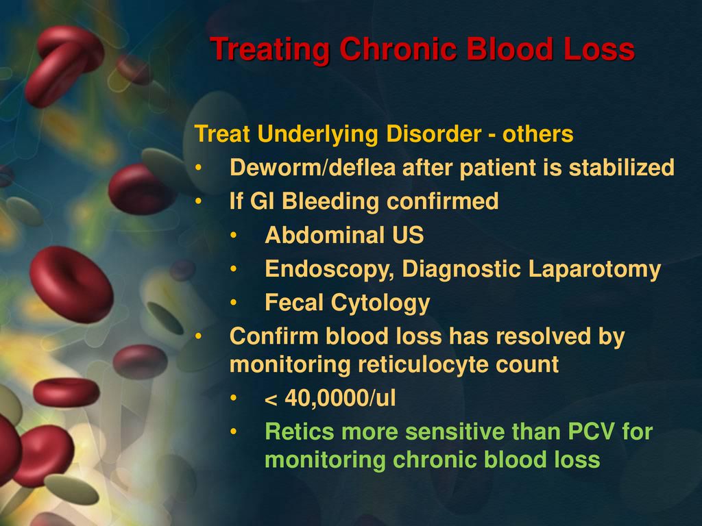 Treating Chronic Blood Loss