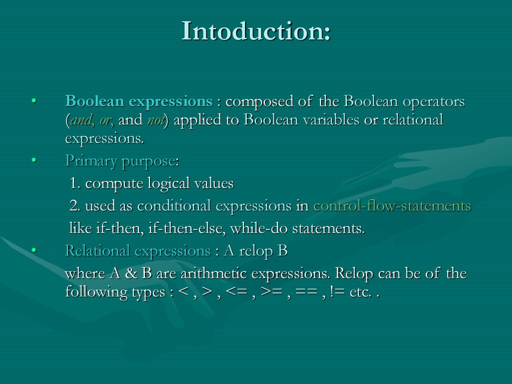Three Address Code Generations for Boolean Functions - ppt download