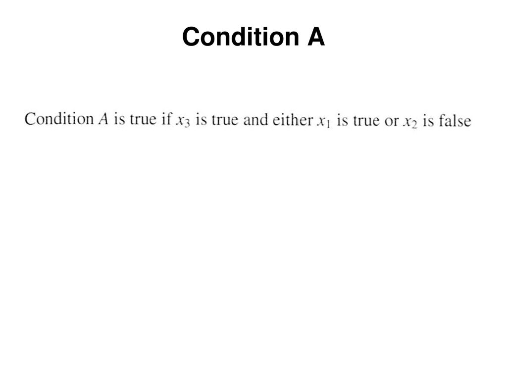 Condition A