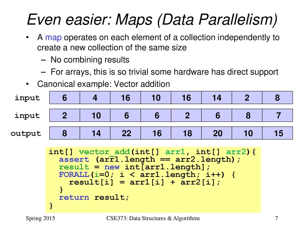 CSE373: Data Structures & Algorithms Lecture 27: Parallel Reductions ...