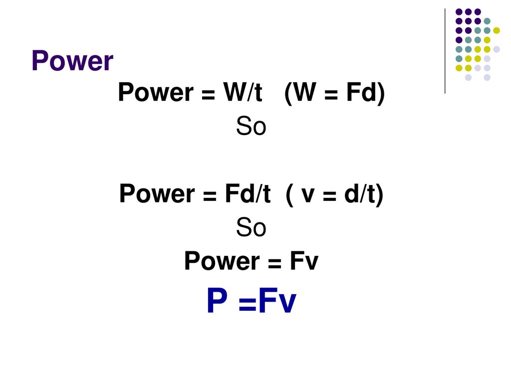 Power Is The Rate Of Which Work Is Done Ppt Download