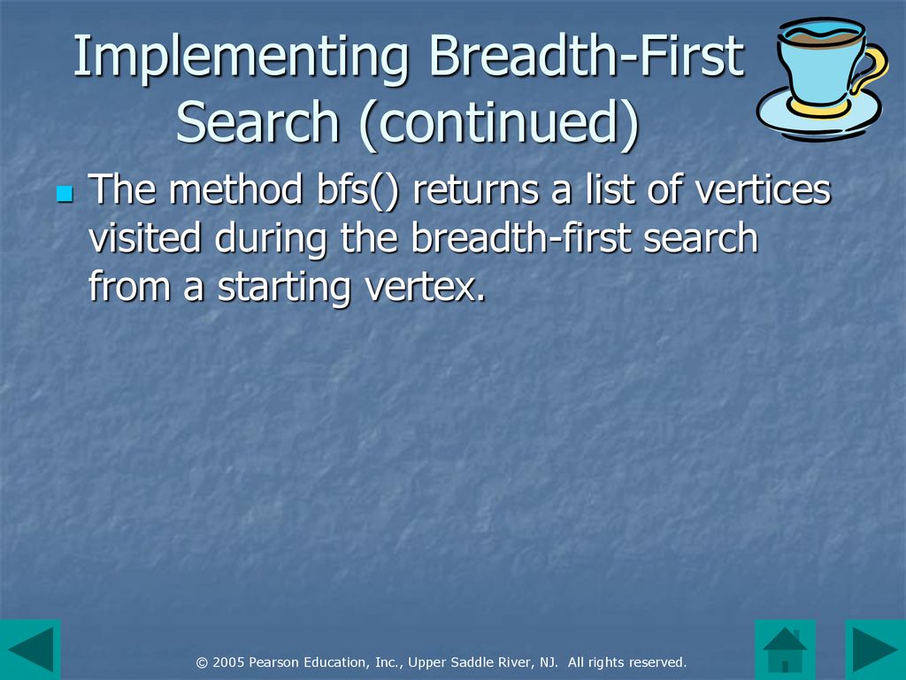 Implementing Breadth-First Search (continued)