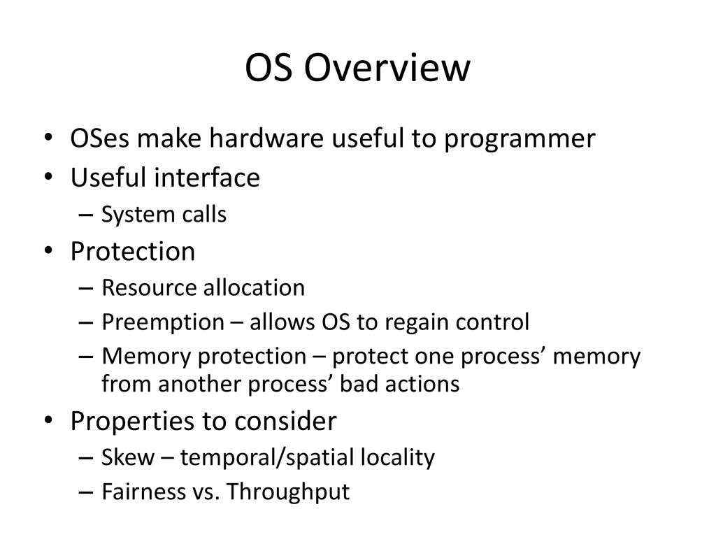 CS140 – Operating Systems Midterm Review - ppt download