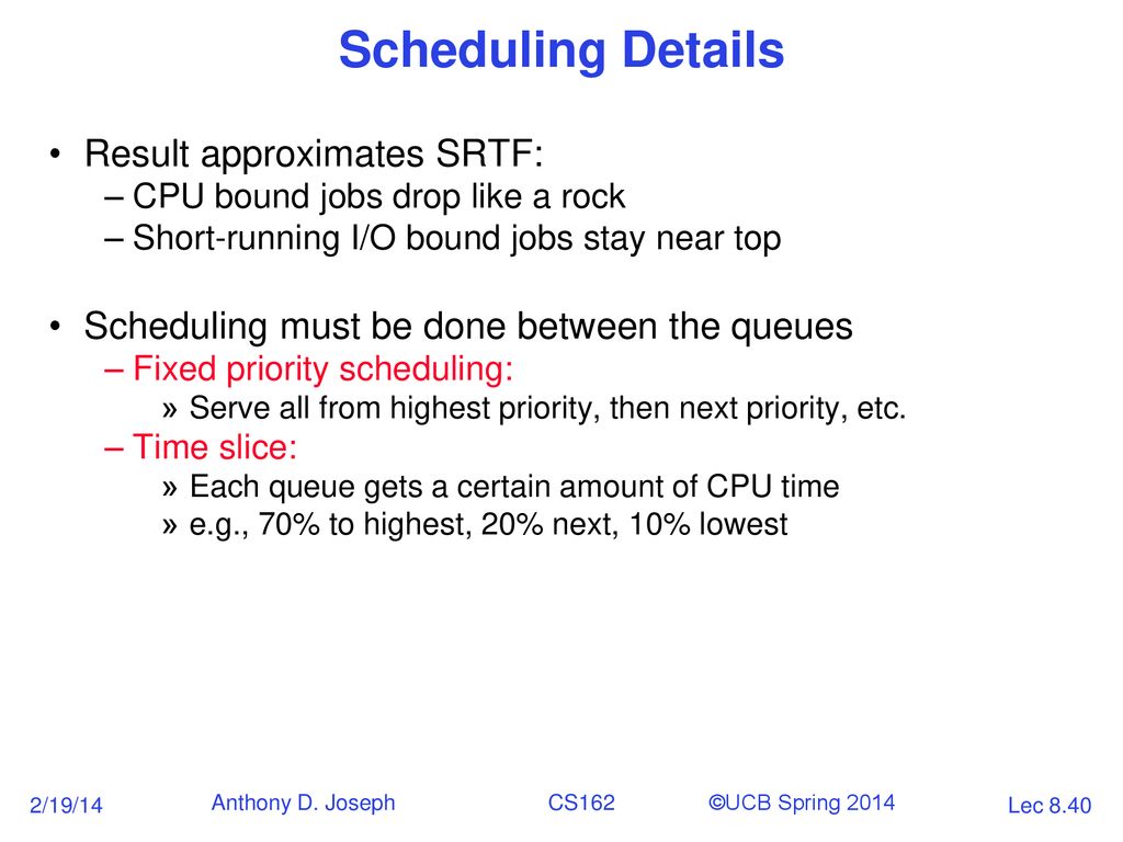 CS162 Operating Systems and Systems Programming Lecture 8 Thread ...