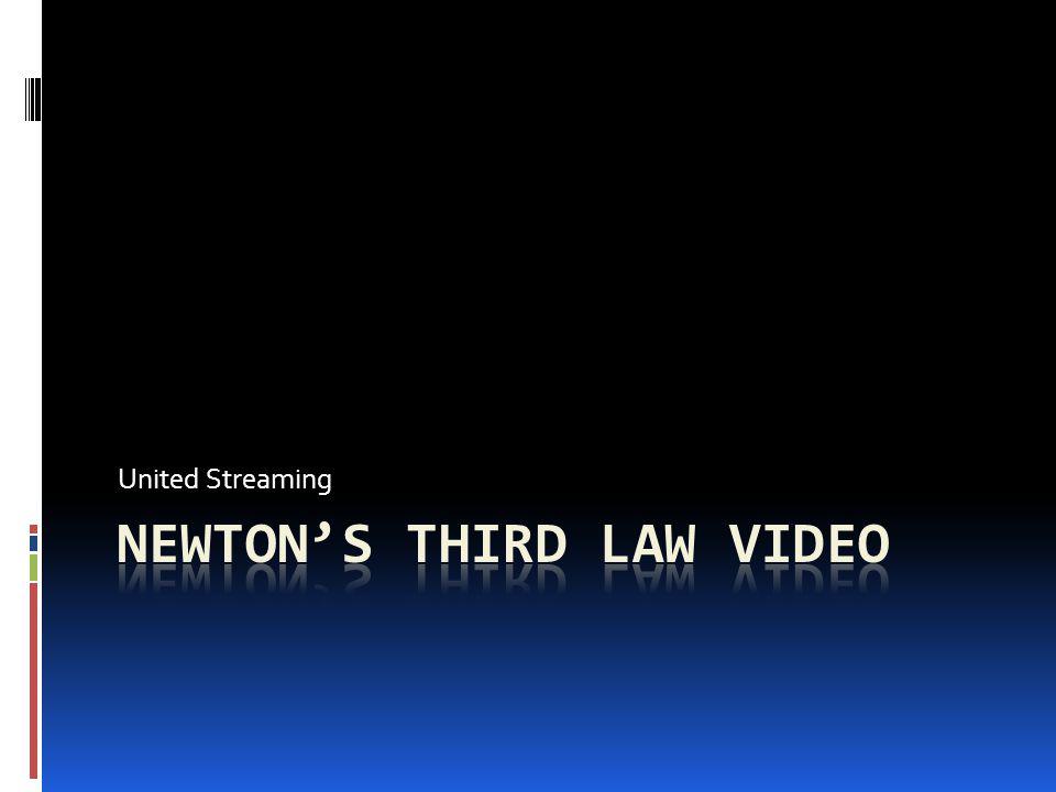 Newton’s Third Law Video