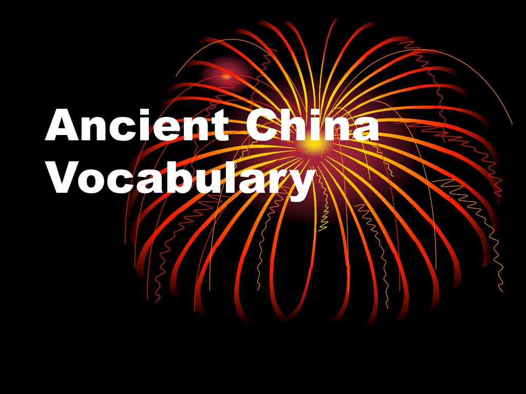 Ancient China Vocabulary - Ppt Download