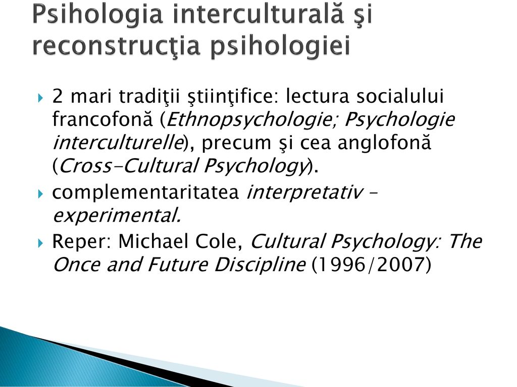 Psihologia interculturală - ppt download