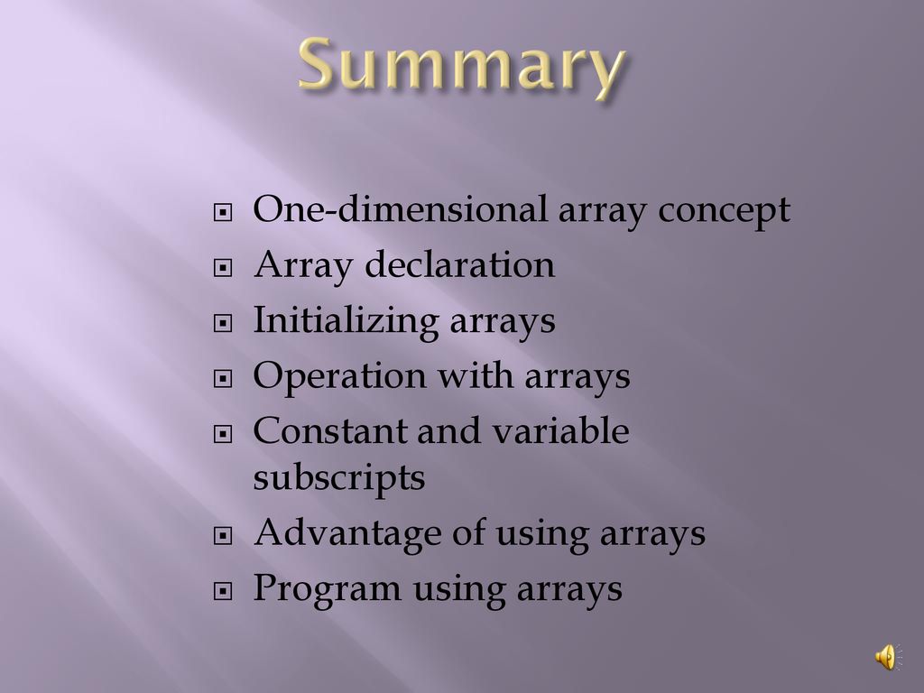One-Dimensional Array Introduction Lesson xx - ppt download