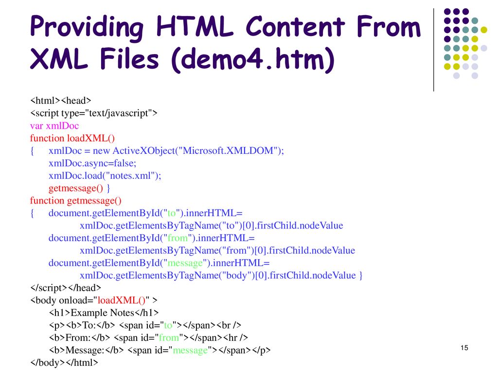 Xml programming ppt download