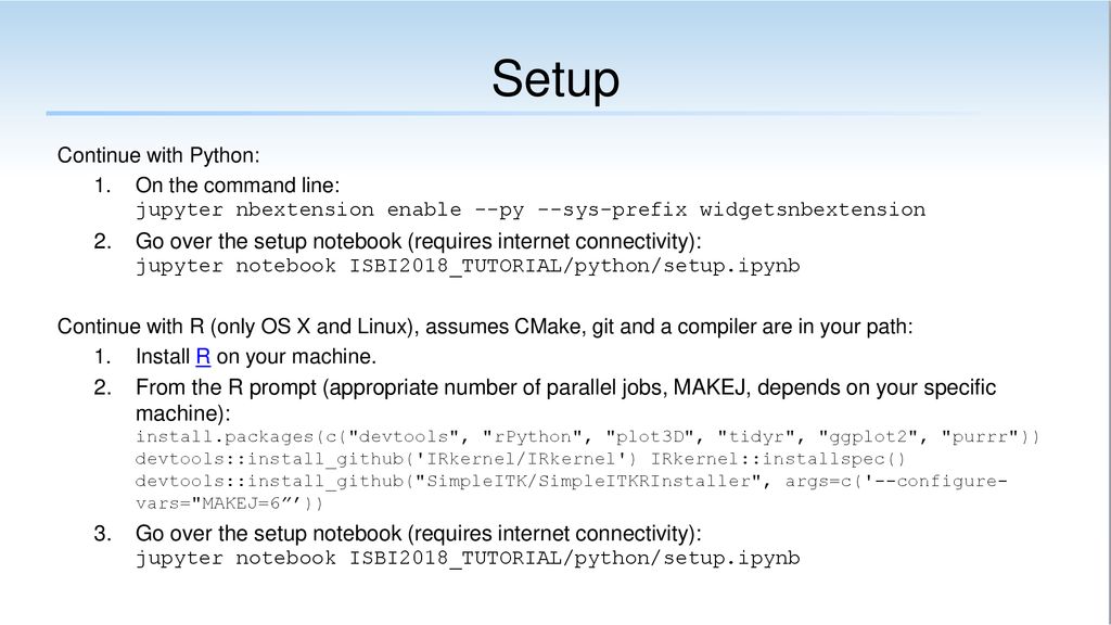 Simpleitk setup and schedule ppt download