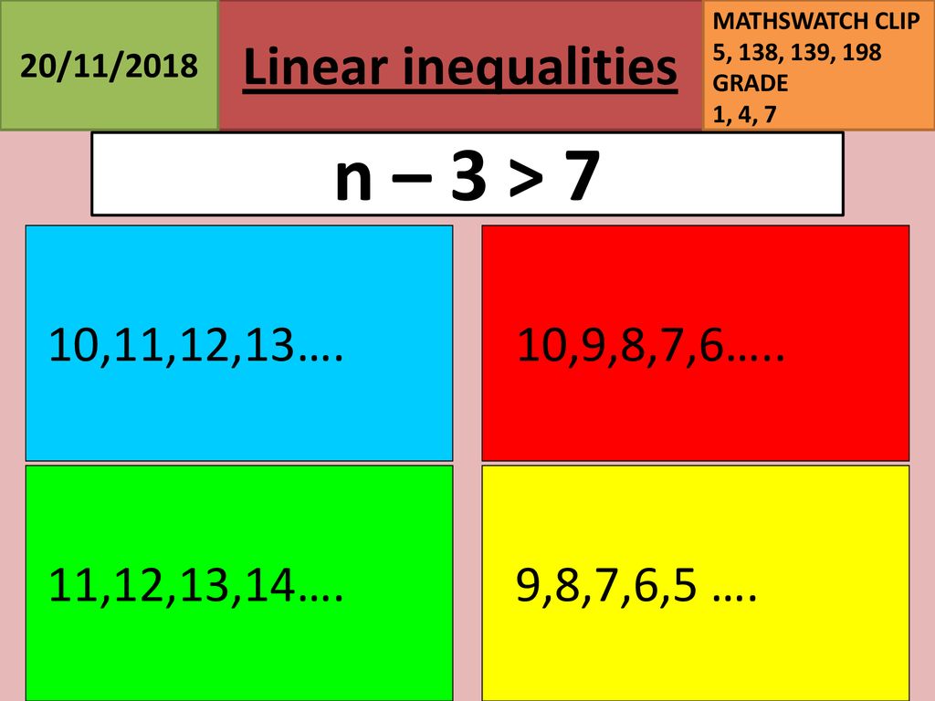 11 18 Inequality Notation Ppt Download