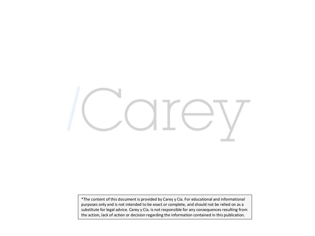 The content of this document is provided by Carey y Cía