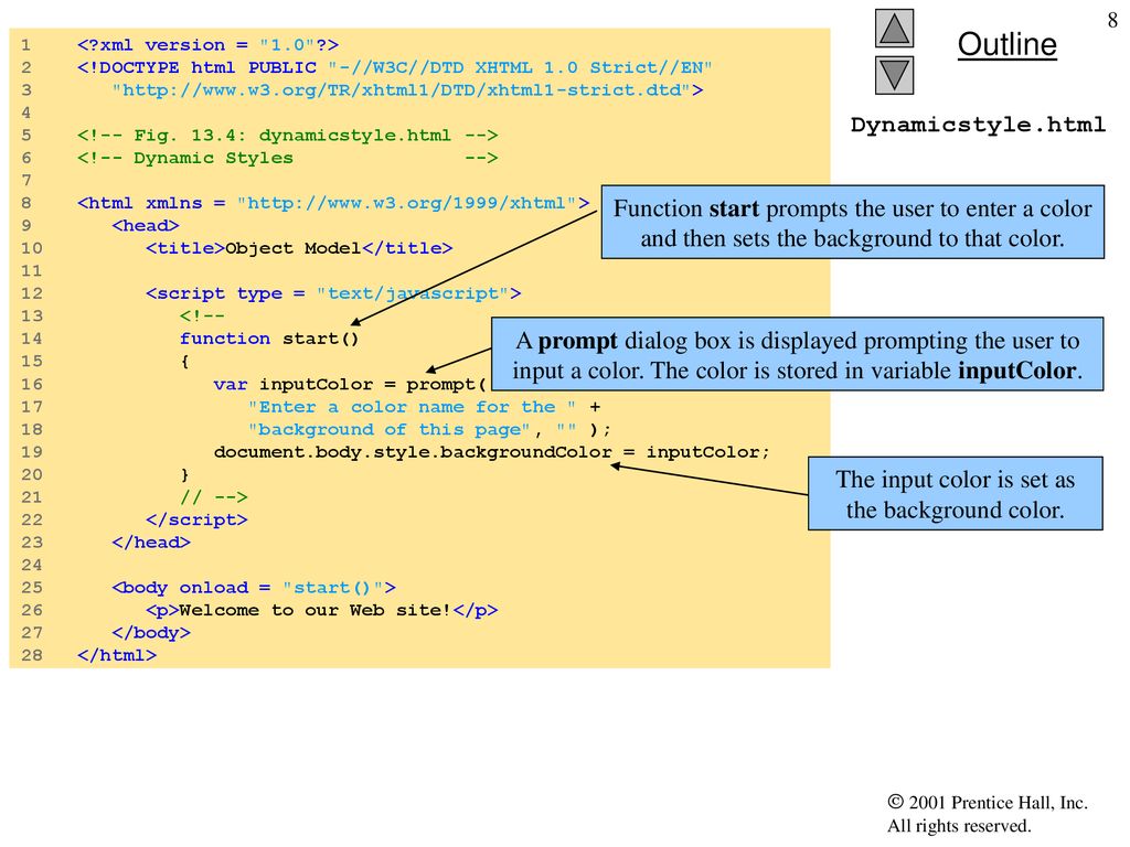 Chapter 13 - Dynamic HTML: Object Model and Collections - ppt download