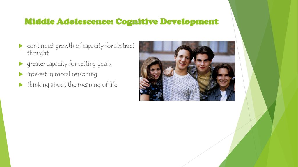 middle adolescence cognitive development