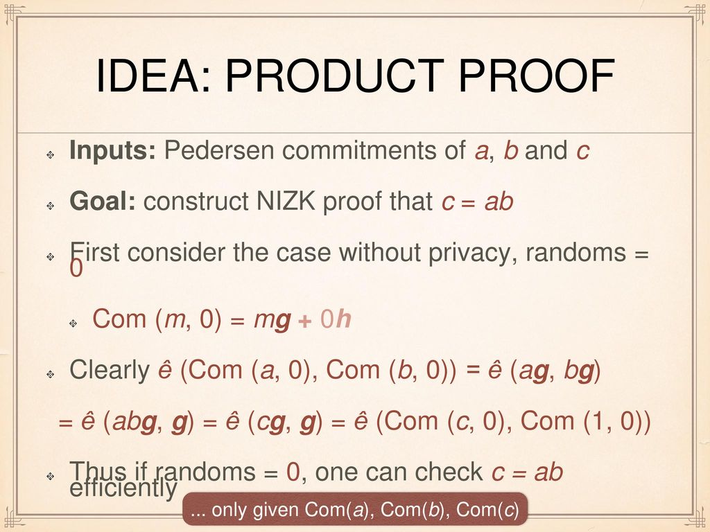 Cryptographic Protocols 14 Lecture 14 Groth Sahai Proofs Ppt Download
