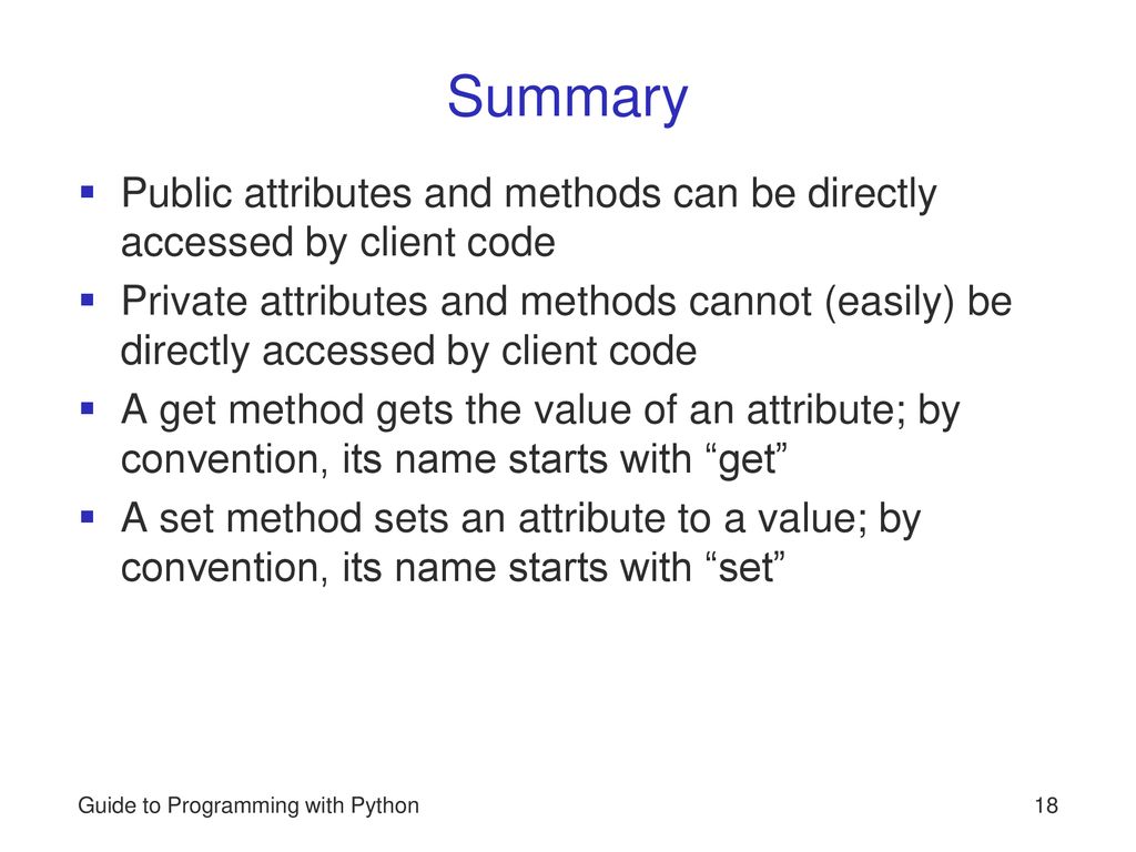 Guide to Programming with Python - ppt download