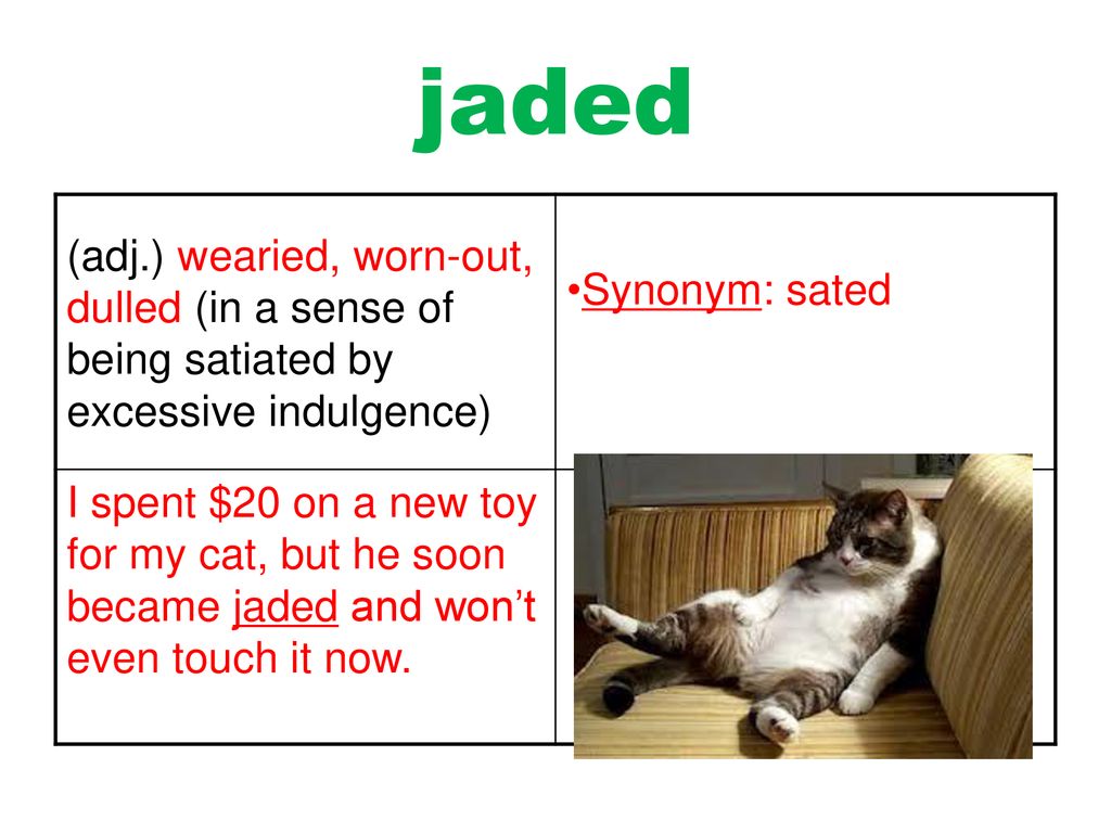 Jaded Definition