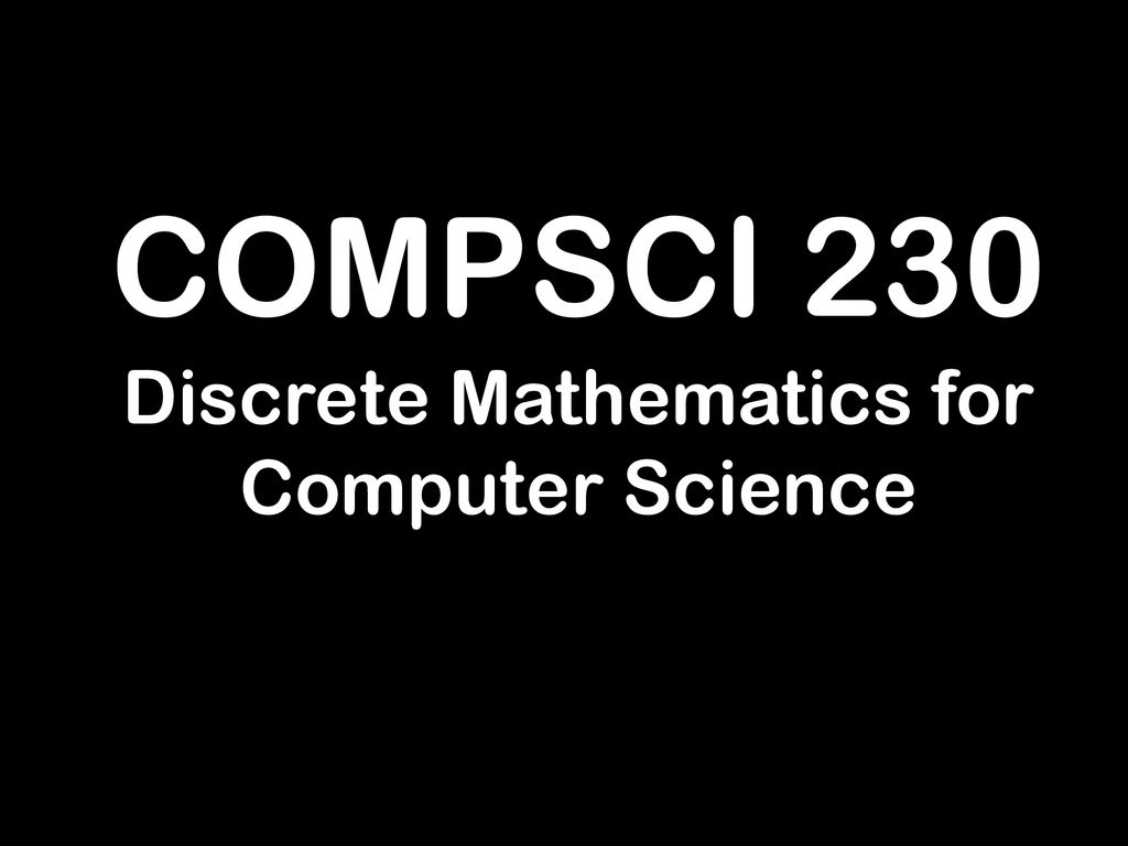 Discrete mathematics for computer science ppt download