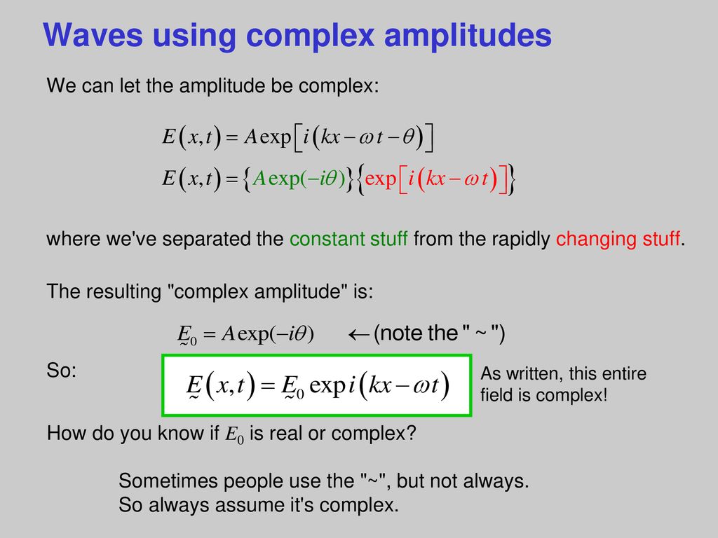 Waves The Wave Equation And Phase Velocity Ppt Download