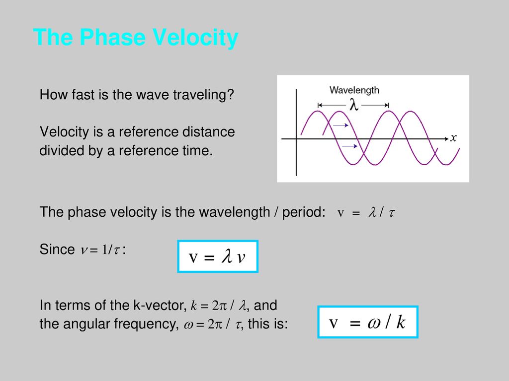 Waves The Wave Equation And Phase Velocity Ppt Download