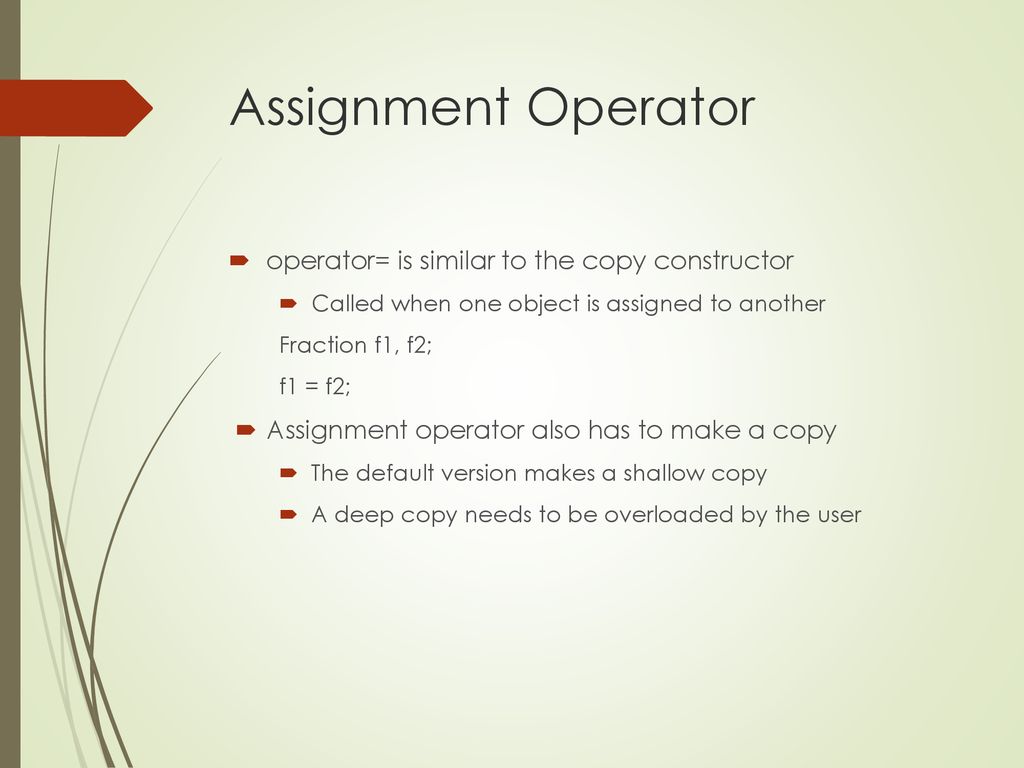 Automatics, Copy Constructor, and Assignment Operator - ppt download