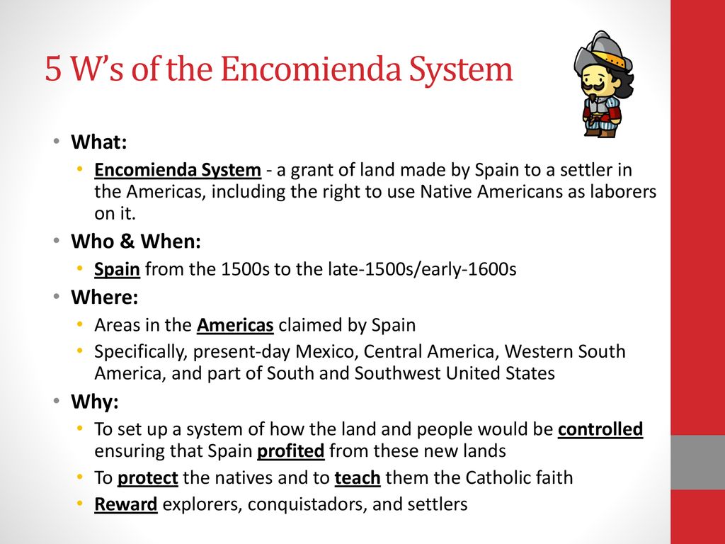what does encomienda system mean