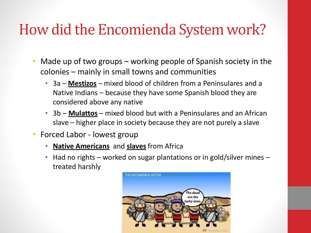 what does encomienda system mean