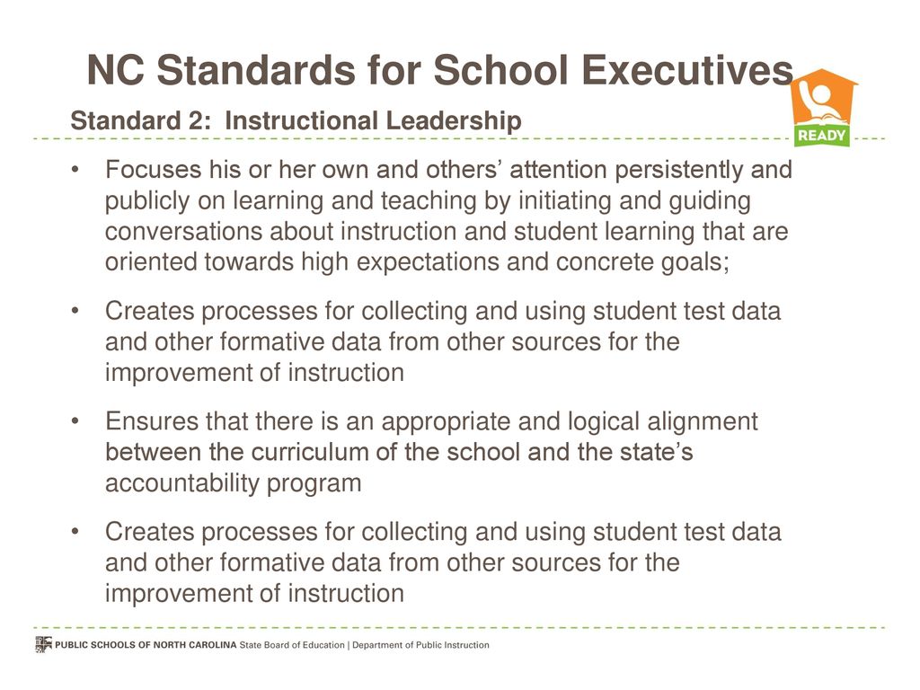 NC Standards for School Executives