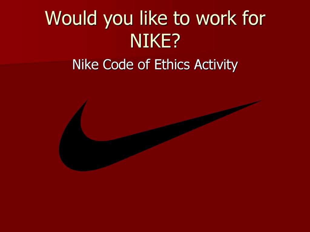 nike code of ethics