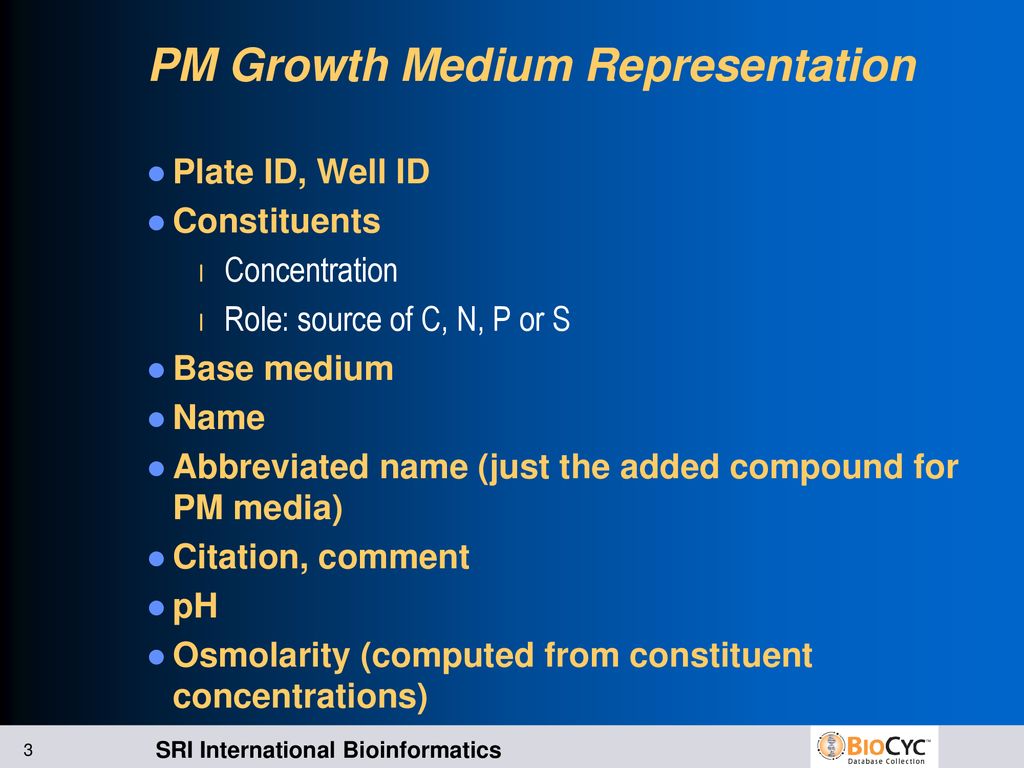 Support For Phenotype Microarray Data In Pathway Tools Ppt Download