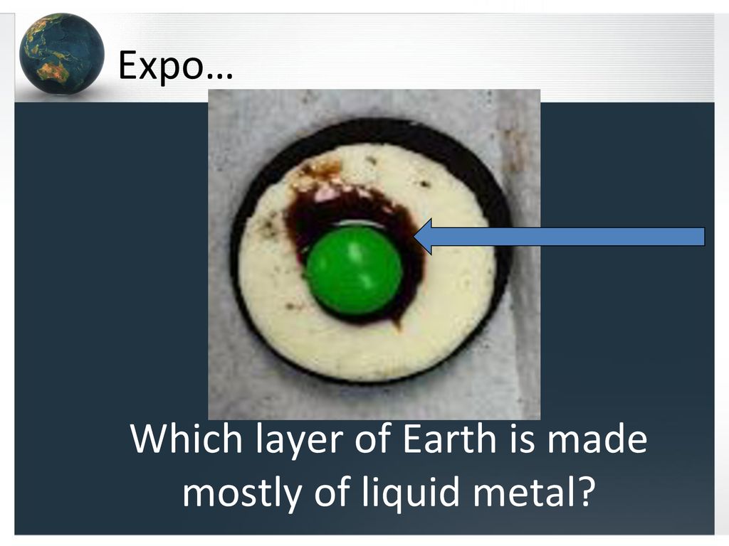 Which layer of Earth is made mostly of liquid metal