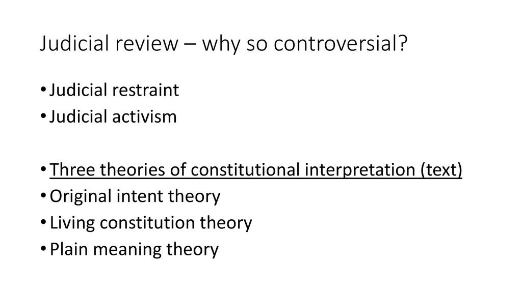 Judicial review – why so controversial? - ppt download