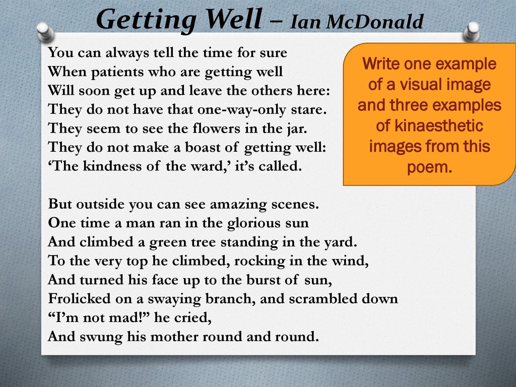 Getting Well – Ian McDonald