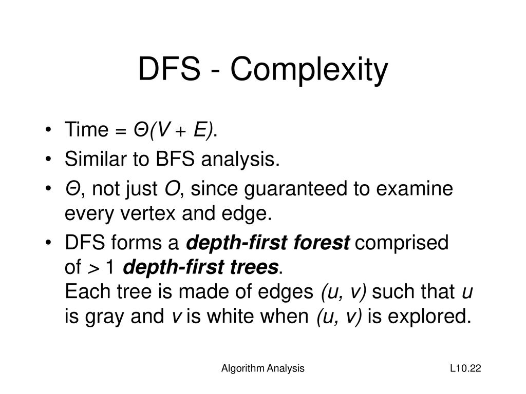 Lecture 10 Algorithm Analysis Ppt Download