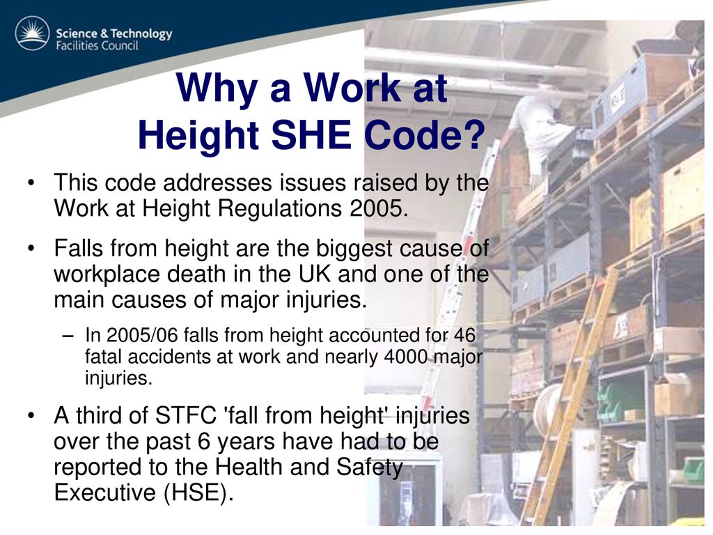STFC Safety, Health and Environment (SHE) Codes ppt download