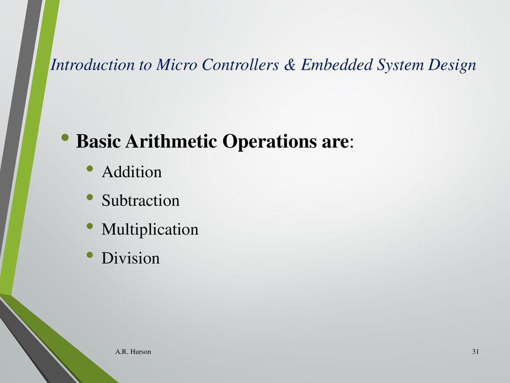 Introduction to micro controllers embedded system design introduction