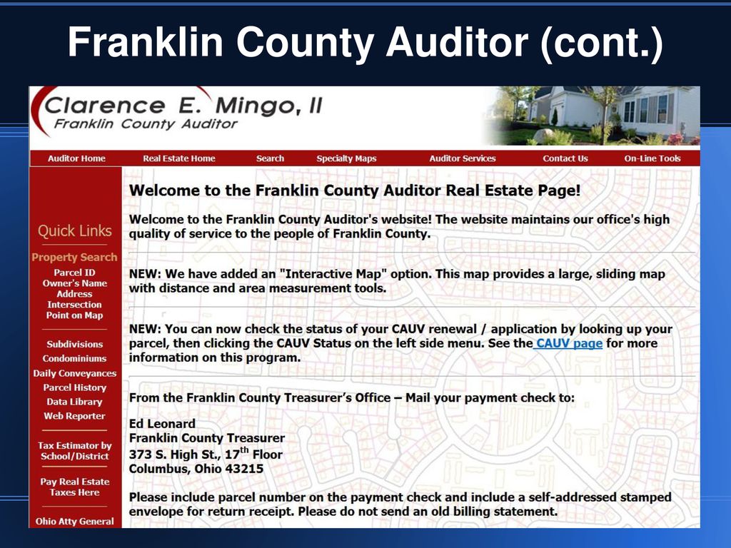 franklin county auditor property search
